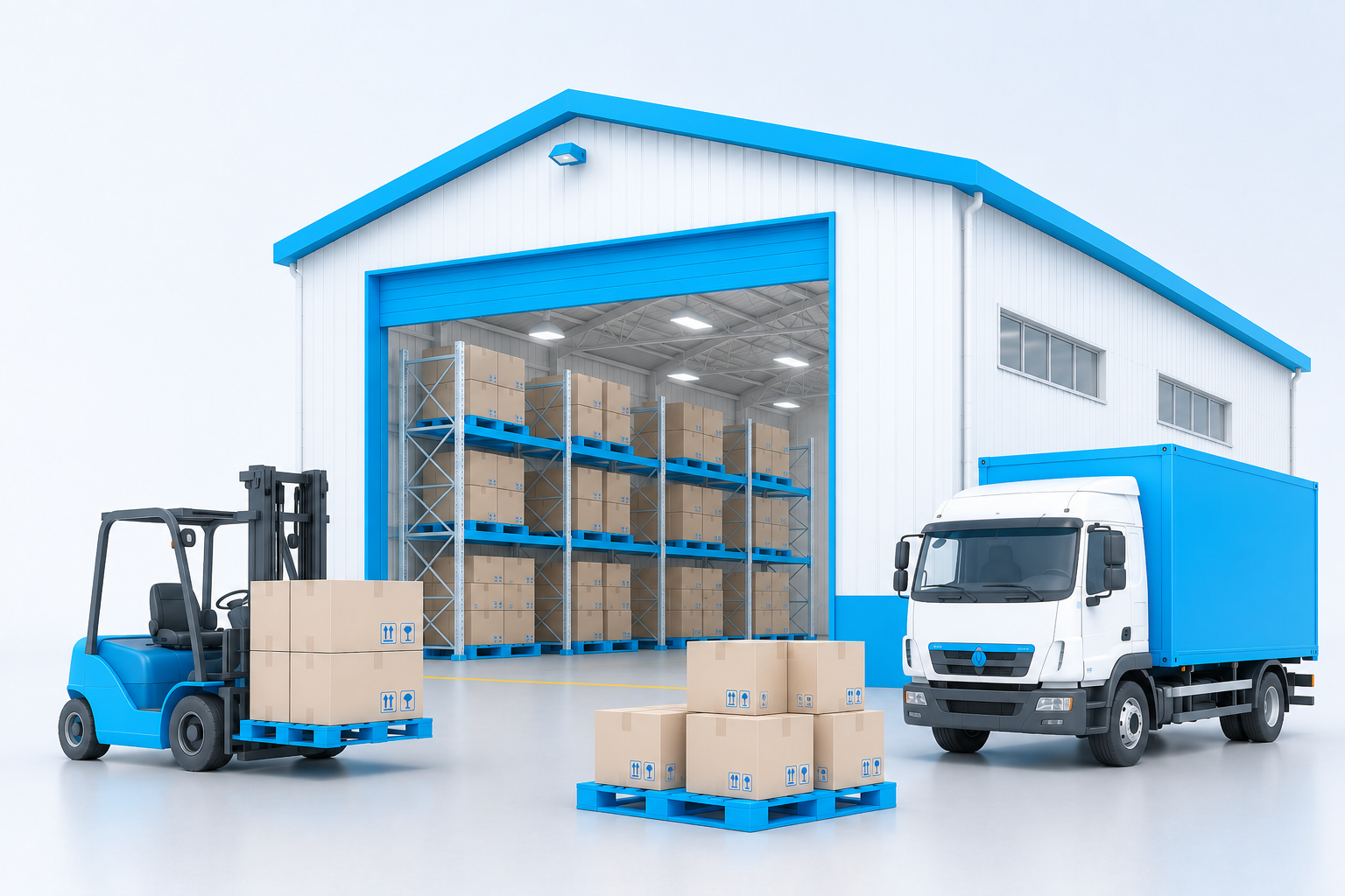 Warehousing Service logistics service illustration